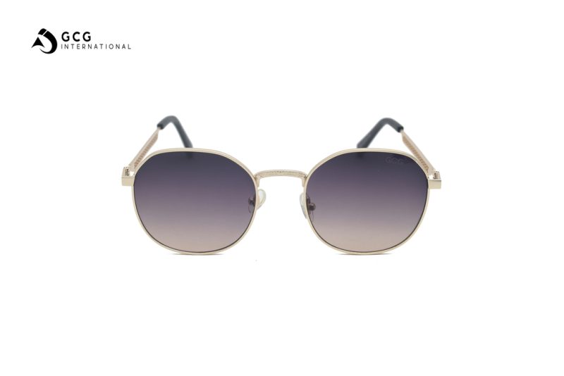 brown metal sunglasses