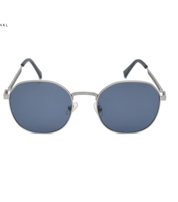 grey metal sunglasses